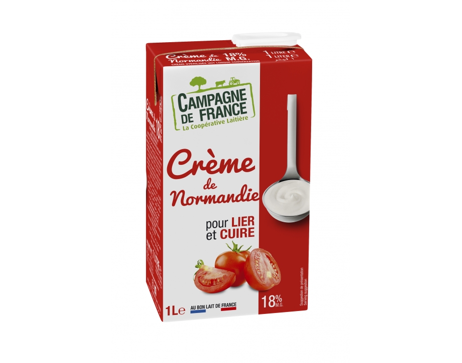 Photo packaging crème UHT 18%