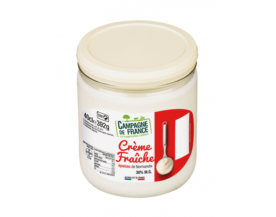 Crème fraiche 30MG pot verre CAMPAGNE DE FRANCE Campagne de France