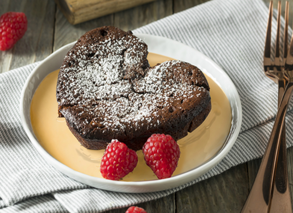 Fondant Au Chocolat Framboises Et Creme Anglaise Campagne De France