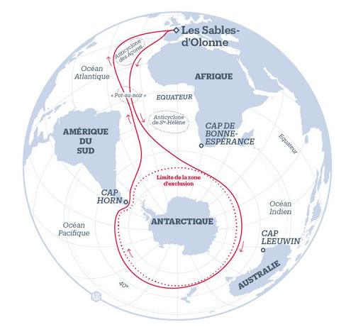 parcours du Vendée Globe